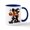 White/Navy Inside, variant on CafePress - Orange Witch 11 Oz Ceramic Mug - 11 oz Ceramic Mug - Novelty Coffee Tea Cup
