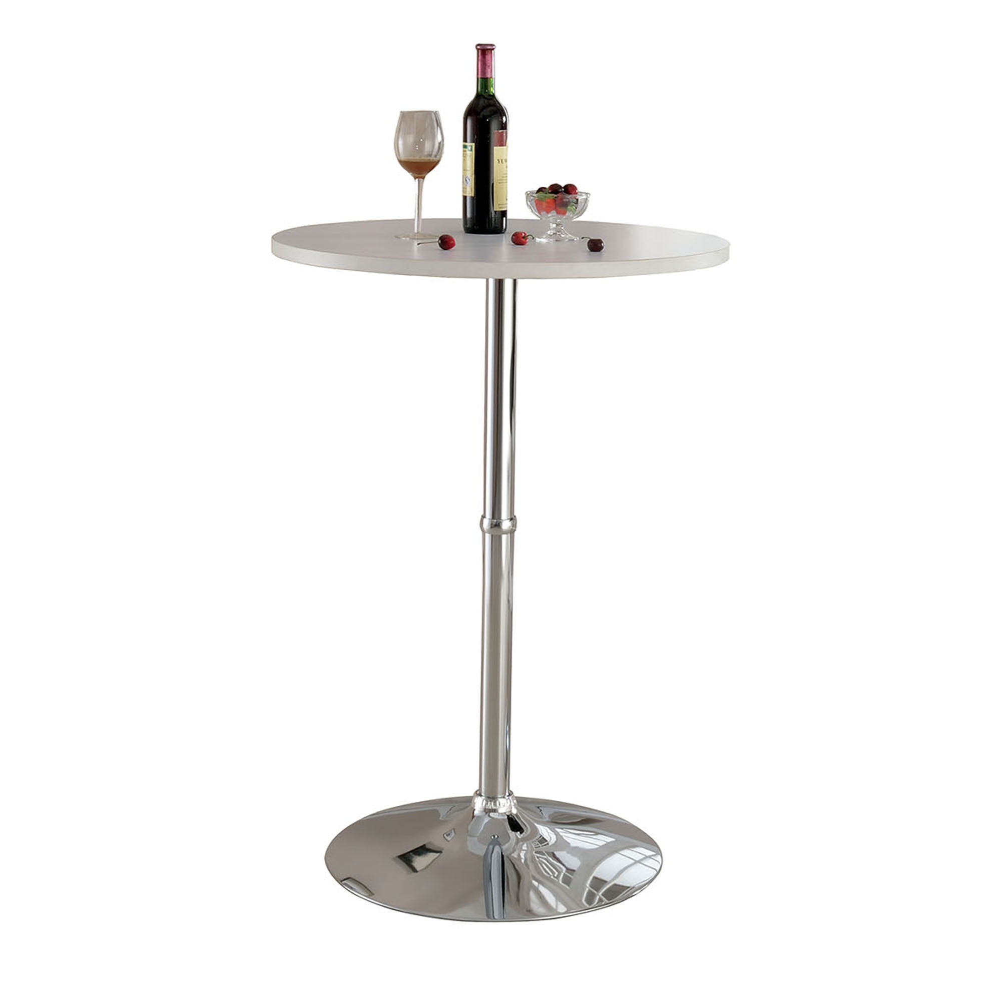 Wood & Metal Bar Table, White - Walmart.com