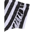 thumbnail image 4 of Bébé Été Tenues Enfant en Bas Âge Sans Manches Col Rond Lettre Romper Volant Rayé Short Polka Point Arc Bandeau, 4 of 5