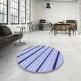 thumbnail image 4 of Ahgly Company Machine Washable Indoor Rectangle Transitional Periwinkle Purple Area Rugs, 6' x 9', 4 of 7