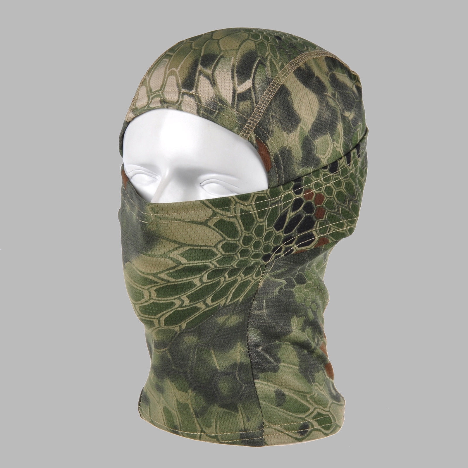 Camouflage Balaclava Full Face Motorcycle riding Mask Camo Hunting Foliage Camo