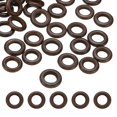 thumbnail image 1 of Unique Bargains 20mm Natural Wooden Rings, 50 Pack Wood Ring Round Linking Rings Wood Loop Circle for Craft, Dark Brown, 1 of 8