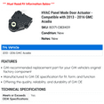 thumbnail image 2 of HVAC Air Inlet Door Actuator - Compatible with 2013 - 2016 GMC Acadia - AC Delco, 2 of 2