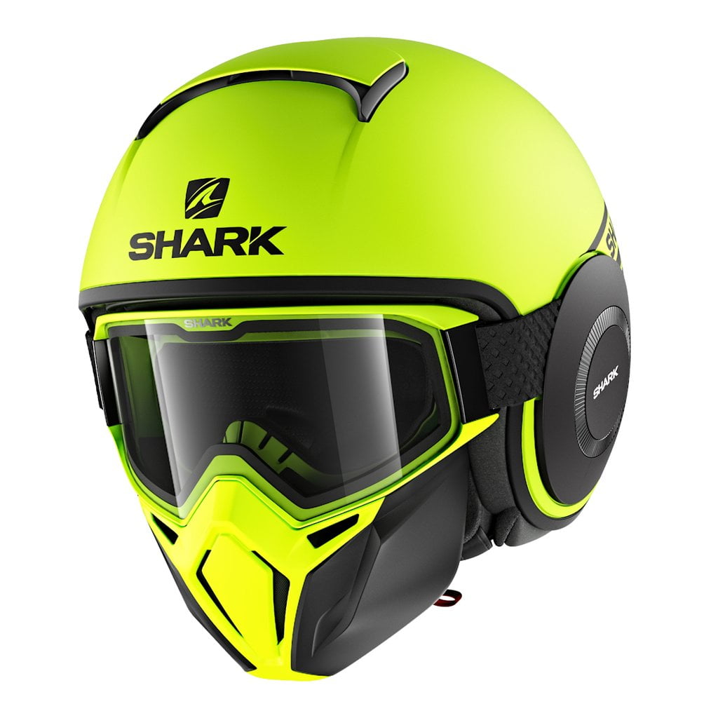 Shark Drak Street Motorcycle Helmet Neon Matte Yellow Shark Drak Street Motorcycle Helmet Neon Matte Yellow