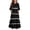 Black, variant on Girls Summer Maxi Dress Kids Striped Short Sleeve T-Shirt Dress for School Casual Dress with Pockets Navy 9-10 Years