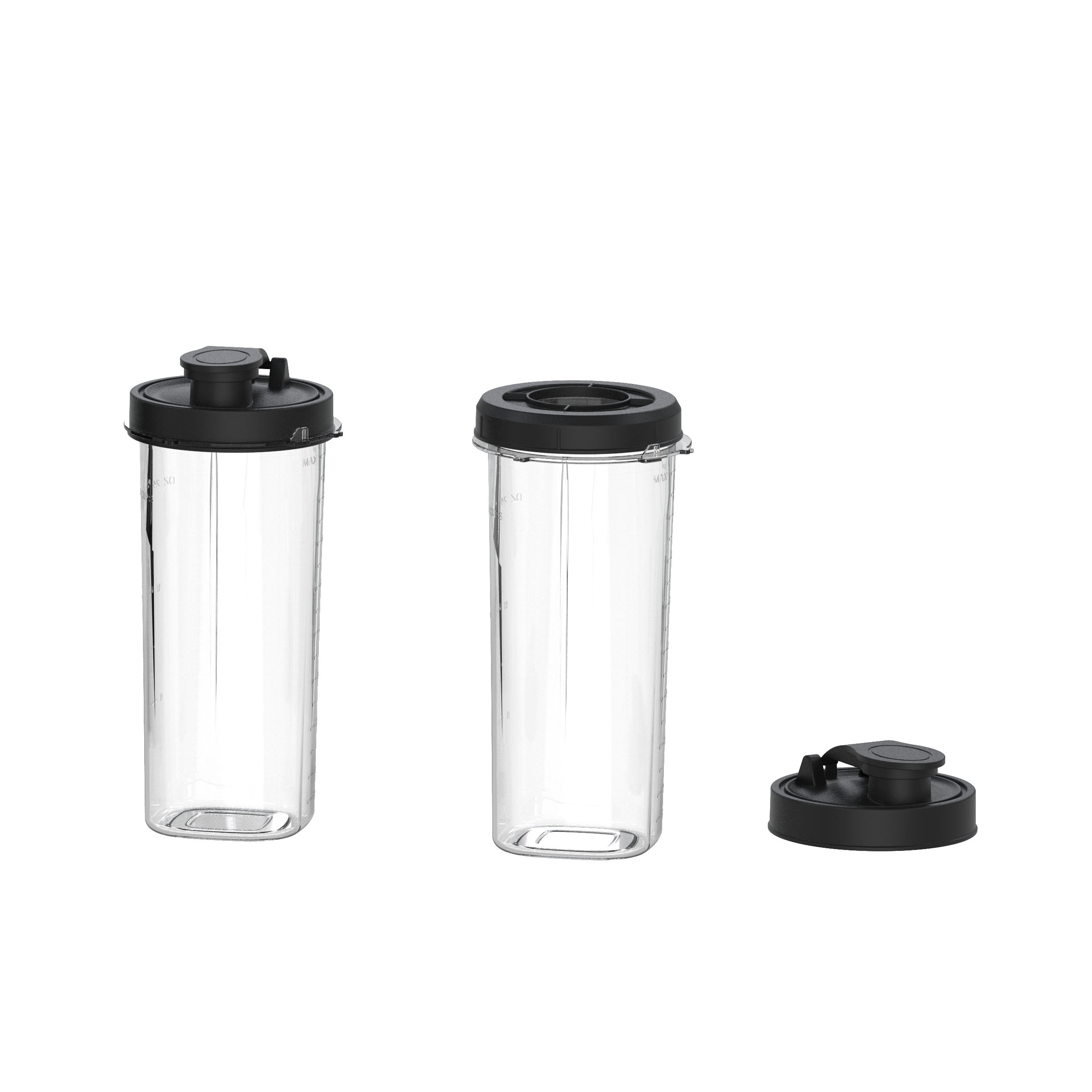 MegaChef 8 Cup Knob Panel Blender with 5 Cup Food Processor and Two 24 Ounce On-The-Go Cup Combo Set