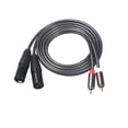 thumbnail image 2 of Cable dual RCA macho a XLR macho 2 XLR a 2 RCA Adaptador de enchufe Cable de extensión de audio estéreo HIFI Advancent  EL0148-00, 2 of 2