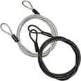 thumbnail image 3 of 2X 100CM/3.3Ft Long Travel Security Cable Lock,Braided Steel Coated Safety Cable Luggage Lock,Safety Cable Wire Rope, 3 of 8