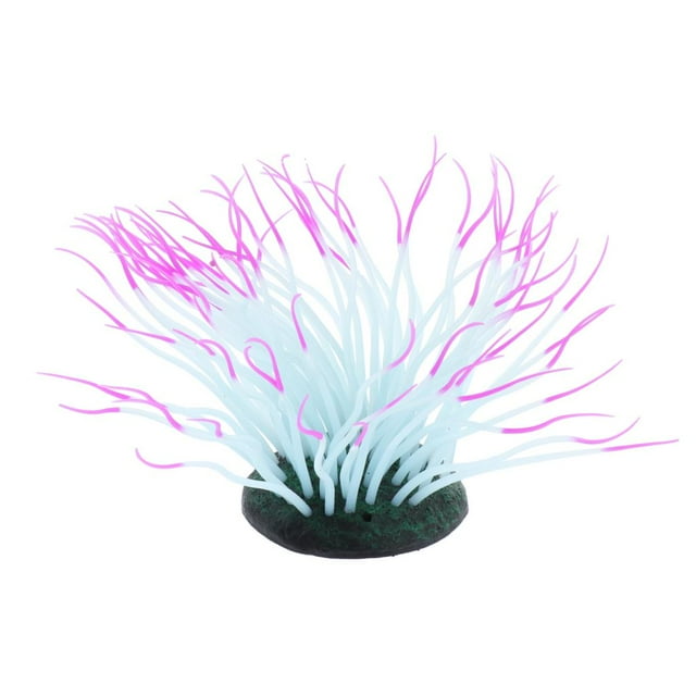 1 unidad de de acuario de artificial fluorescente paisaje púrpura Zulema Decoración para acuarios