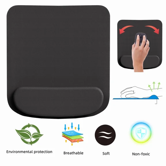 Mouse Pad Wrist Rest Support Ergonomic Comfort Mat Non-Slip Pc Computer Laptop