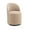 Khaki - Velvet, variant on Guyou 360° Swivel Barrel Dining Chair Set of 1, Mid-Century Modern Upholstered Barrel Accent Chair, Velvet Round Vanity Chair for Dining Room Living Room Bedroom, White