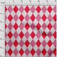 thumbnail image 3 of oneOone Polyester Spandex Magenta Fabric Argyle Sewing Craft Projects Fabric Prints By Yard 56 Inch Wide, 3 of 4