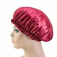 wspthus Imitation Silk Lace Round Cap Sleeping Cap Chemotherapy Cap Beauty And Hairdressing Cap