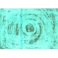 thumbnail image 1 of Ahgly Company Machine Washable Indoor Rectangle Abstract Turquoise Blue Modern Area Rugs, 7' x 9', 1 of 4