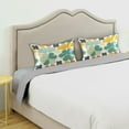 thumbnail image 3 of Yayeee Pillowcase Standard Size Set of 2 Satin Wrinkle Resistant Pillow Case, Beige Clover Pattern, 3 of 7