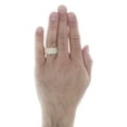 thumbnail image 4 of 10K Yellow Gold Round Diamond Tiered Prong Set Weddinng Band 11mm Ring 4.25 CT., 4 of 5