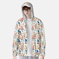 thumbnail image 2 of Fotbe Barbecue Gnomes Chaqueta con Protección Solar UPF 50+ para Hombre y Mujer, Camisa con Capucha y Bolsillos-Medium, 2 of 7