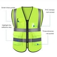 thumbnail image 4 of Lohuatrd 2Pcs Reflective Vest High Visibility Safety Vest Multiple Pockets Zipper Closure Vest for Drivers Workers, 4 of 8