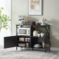 thumbnail image 6 of Utopia Alley Buffet Cabinet with Coffee Station Organizer, Large Coffee Bar Cabinet with Adjustable Shelves, Kitchen Buffet Furniture Wooden Sideboard Storage Cabinet for Dinning/Living Room, 6 of 10