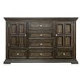 thumbnail image 5 of Liberty Furniture Industies, INC Big Valley 2 Door 6 Drawer Dresser in Brownstone w/ Heavy Distressing, 5 of 5