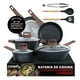 thumbnail image 1 of Bateria de Cocina Cookify - Juego de Sartenes, Wok, Ollas Cacerolas y Utensilios (Set 11 Pzas. Mármol Negro), 1 of 7