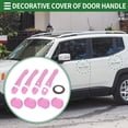 thumbnail image 2 of Juego de Cubiertas para el Mango de la Puerta Exterior Unique Bargains, Trim Decorativo para Jeep Renegade 2015-2021, ABS, Rosa, 1 Juego, 2 of 6