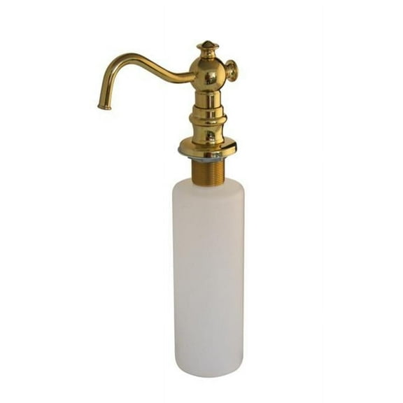 Decorative Soap Dispenser - Polished Brass Finish