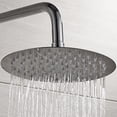 thumbnail image 4 of Round Square Shower Head Ultra-thin large area 8" 10” practical large area Shower 12” Chrome Stainless Steel Water Rainfall Overhead, 4 of 9