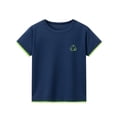 thumbnail image 4 of Muscularfit Golf Shirts T Shirts for Boys Boys Athletic Shirts Short Sleeve Pullover Tshirts Crew Neck Graphic Tees Blue Third Grade Shirt,9-10 Years, 4 of 9