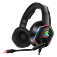 thumbnail image 1 of Auriculares para juegos con luz LED RGB, consola de juegos para computadora, estéreo 3D, 7.1 canales, auriculares para juegos con cable Inevent EL5129-00B, 1 of 7