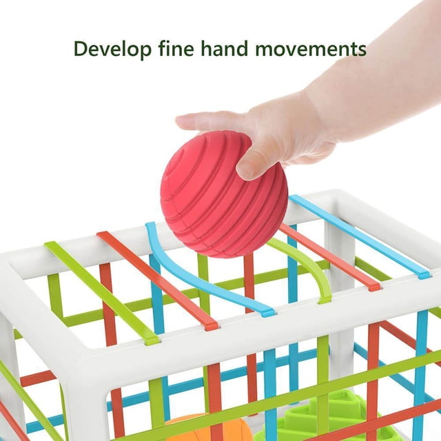 Juguete de clasificación de formas para bebés, juguete de clasificación de formas para bebés, juguete de clasificación para bebés, juguetes de aprendizaje temprano, diseño fácil de usar