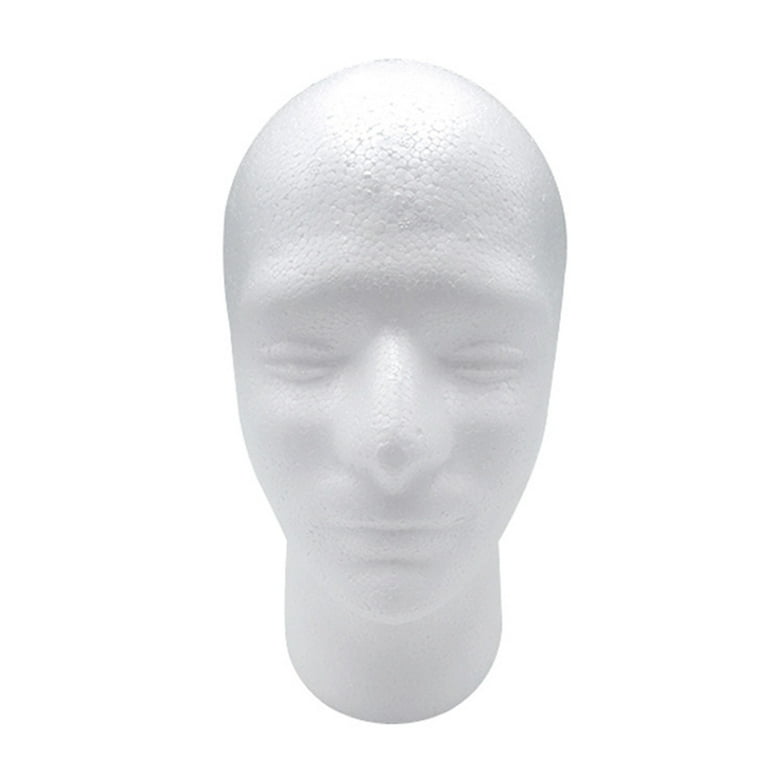 1pc Foam Male Mannequin Head for Wigs Glasses Cap Display Holder