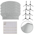 thumbnail image 2 of Replacement Part Accessories Fit Compatible for Eureka NER600 Vacuum Cleaner, 3 Filters 4 Mop Cloths 8 Side Brushes, 2 of 9