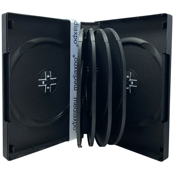CheckOutStore 50 Black 10 Disc DVD Cases