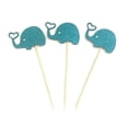 thumbnail image 6 of 24pcs Elephant Cake Topper Small Elephant Cupcake Picks for Baby Shower Birthday Theme Party Decorations Supplies (Blue), 6 of 7