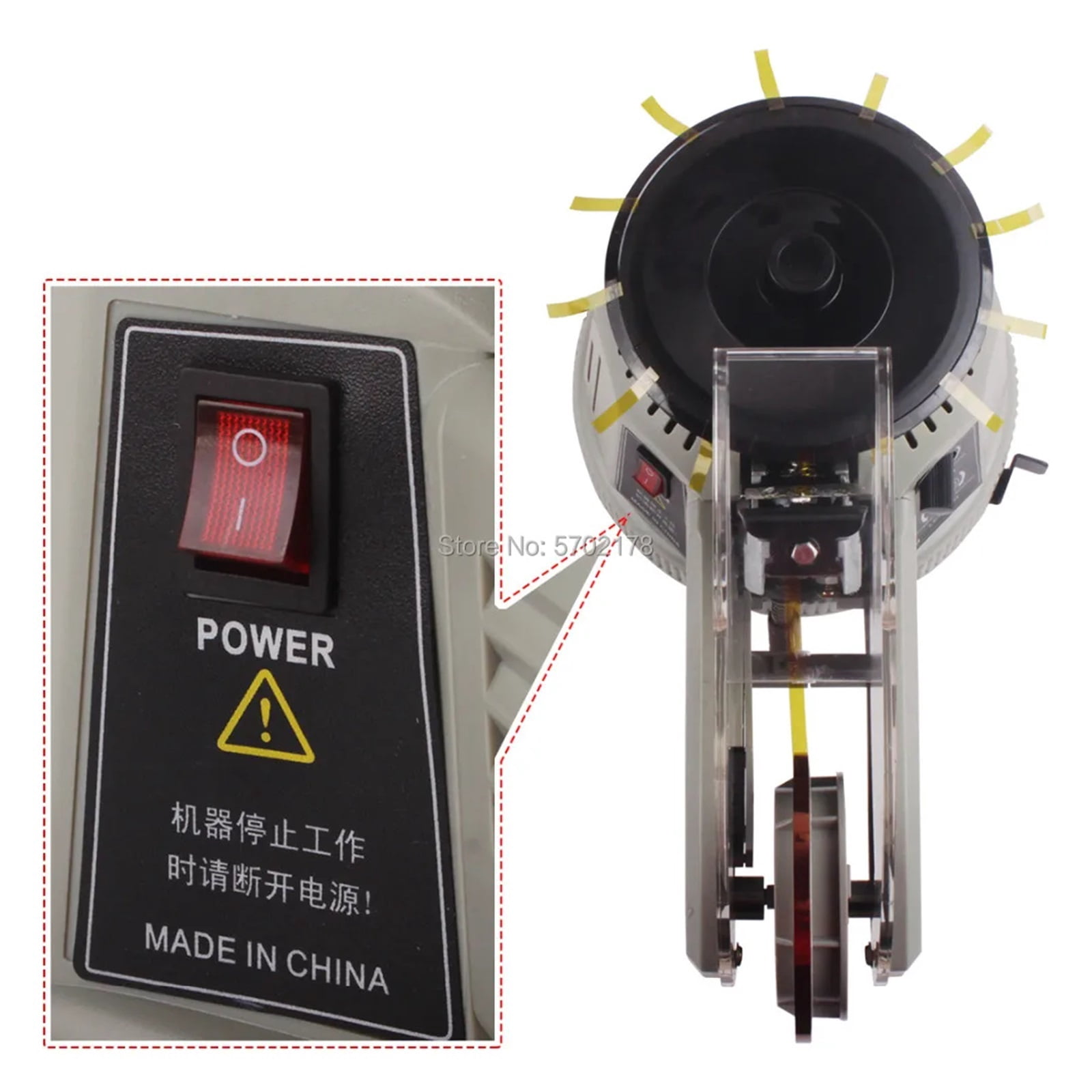 Electronic Carousel Tape Dispenser Automatic Packing Tape Dispenser Tape Adhesive Cutting Cutter Machine Office Equipment