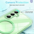 thumbnail image 4 of Dteck with Screen Protector Case for Samsung Galaxy S25 Plus,Compatible with Mag-Safe Slim TPU+PC Full-Body Stylish Shockproof Protective Transparent Cover,Green, 4 of 6