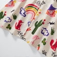 thumbnail image 3 of KYAIGUO Little Girls Short Sleeve Dresses Kids Toddler Girls Summer A-Line Fashion Dress Cartoon Cute Print Dress Baby Clothes Summer Outfit for 1-8T, 3 of 7