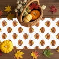 thumbnail image 3 of Fall Table Runner Thanksgiving Leopard Print Pumpkin Table Runners Sunflower Autumn Harvest Cotton Linen Dresser Scarf Kitchen Dining Table Decor for Fall Holiday Party Decor 13x36 Inch, 3 of 9
