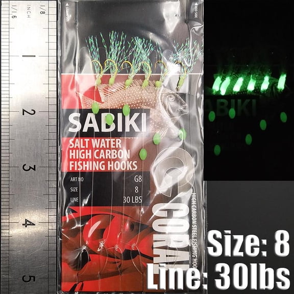 5 sets Catch More Fish with Sabiki Lures, Bait Rigs, High Carbon Saltwater Hooks, with Shiny Sparkling Beads Outdoor Fishing Line