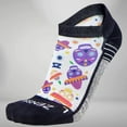 thumbnail image 2 of Zensah Day Of The Dead Doodle Socks (No Show) M / White, 2 of 3