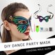 thumbnail image 1 of Xihbxyly Artículos En Liquidación para Mujeres Máscara de Mascarada para Adult Envuelta Individualment con Punta de Diamante Hecha a Mano, 1 of 7