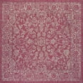 thumbnail image 2 of JONATHAN Y SANTA MONICA 5' Square Area Rug, Tela Bohemian Textured Weave Floral - Fuchsia/Light Gray, SMB100G-5SQ, 2 of 7