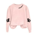 thumbnail image 5 of TTUHYWXI Women's Halloween Sweatshirts Funny Cute Ghost Tops Crewneck Spooky Season Sweater Long Sleeve Graphic Pullover (Pink, XXL), 5 of 5