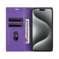 thumbnail image 7 of Allytech iPhone XS Max Wallet Case, Premium PU Leather RFID Blocking Cards Holder Flip Cover Stand Shockproof Anti-Scratch Phone Case for Apple iPhone XS Max - Purple, 7 of 7