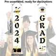 thumbnail image 3 of Graduation Decorations 2025 Clearance! Graduation Decorations 2024 Grad Banner Blue Porch Door Sign Welcome Banner for Indoor Outdoor Wall Indoor Outdoor Graduation Decorations Class of 2024, 3 of 8