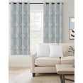 thumbnail image 2 of Blue Ethnic Boho Blackout Curtains for Bedroom/Living Room, Thermal Insulated Kitchen Curtains, Vintage Mexican Flowers Southwestern Grommet Darkening Window Treatment Drapes 42"x84"x2, 2 of 8