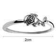 thumbnail image 3 of Soumake Wedding Ring Rose Design Elegant Classic Delicate Wedding Ring For Wedding Fashion, 3 of 7