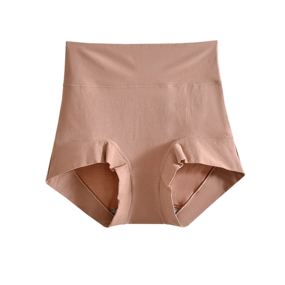 Minjewel Women's High Waisted Tummy Control Shapewear Underwear, Butt Lifting Panties, Belly Reducing Shaper for Women,Khaki,XL