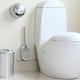 thumbnail image 5 of Inteprter 1 Uds cepillo de baño a prueba de fugas de agua con caja de soporte de acero Wc cabezal plano cepillo de cerdas suaves flexibles con juego de Juegos de accesorios de baño plata Inteprter HA000134-05B, 5 of 6